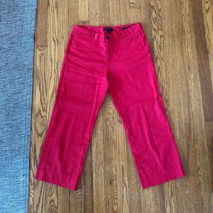 Banana Republic Logan Crop Linen Pants Size 4P